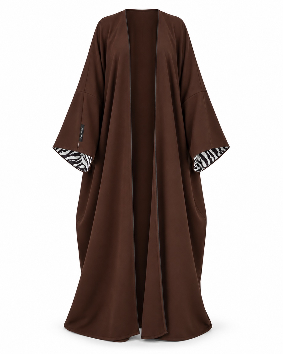 ABAYA TWIST — Brown