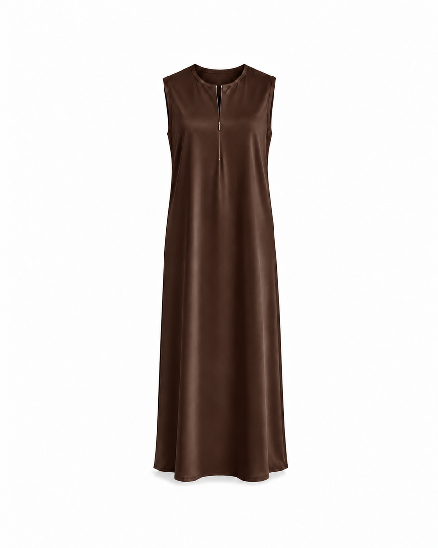 SOUS ABAYA — Marron chocolat